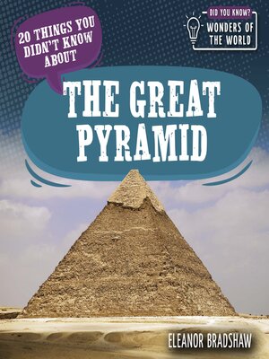cover image of 20 Things You Didn't Know About the Great Pyramid
